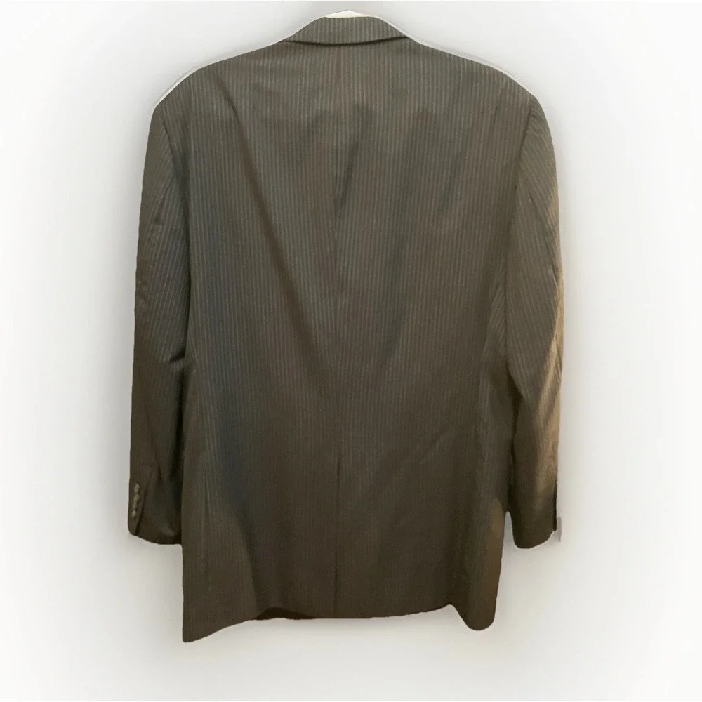 Men's Jos A. Bank Dark Gray Pinstripe Two-Button Sport Coat‎ 40 R Regular Fit